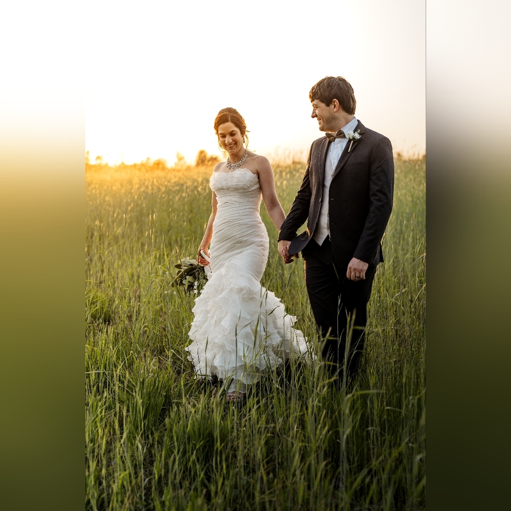 Ivory mermaid wedding dress size 2/4